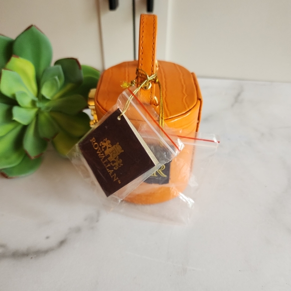 NWT Scottish Brand Rowallan Bonded Leather Travel Jewelry Case Set - Picture 8 of 16